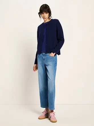 LANIUS | Strickjacke Boxy Fit | dunkelblau